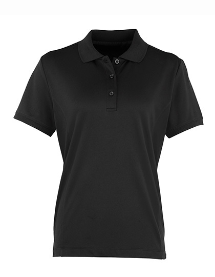 Premier Workwear - Women´s Coolchecker® Piqué Polo - Black (ca. Pantone Black C)