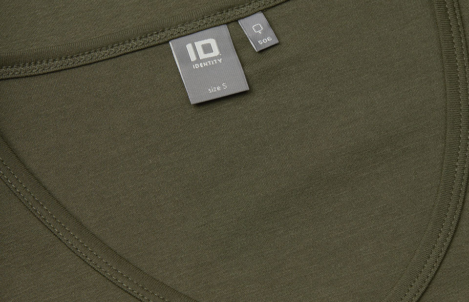 Interlock T-shirt | v-hals | dames