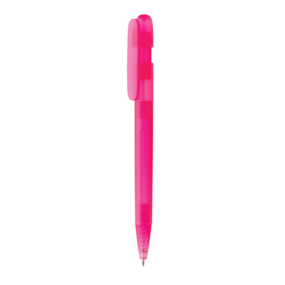 Devin GRS-gecertificeerde RABS-pen transparant - roze (± PMS 219)
