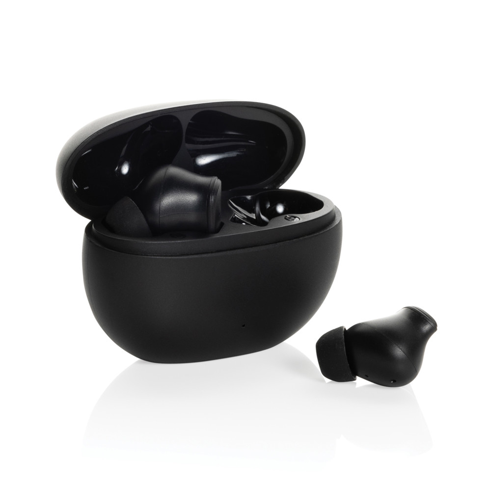 Prolink RCS hybride ANC/ENC-oordopjes van gerecycled plastic - zwart (± PMS Black)
