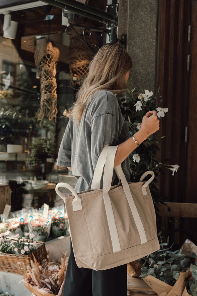 BEAU AWARE™ strandtas van 400gsm gerecycled canvas