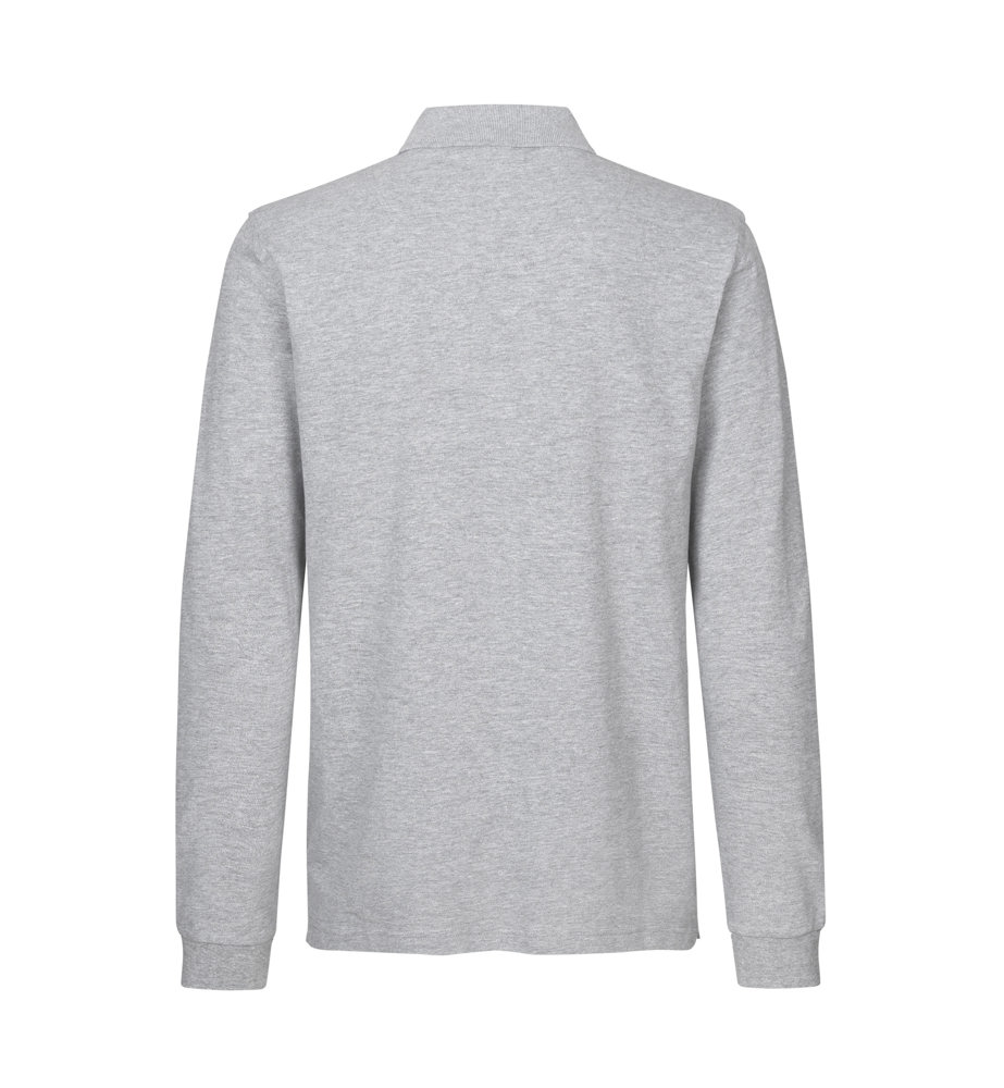 Poloshirt met lange mouw | stretch