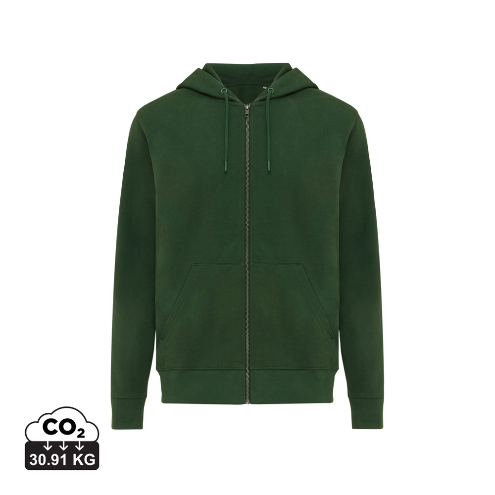 IQONIQ Abisko gerecycled katoen hoodie met rits