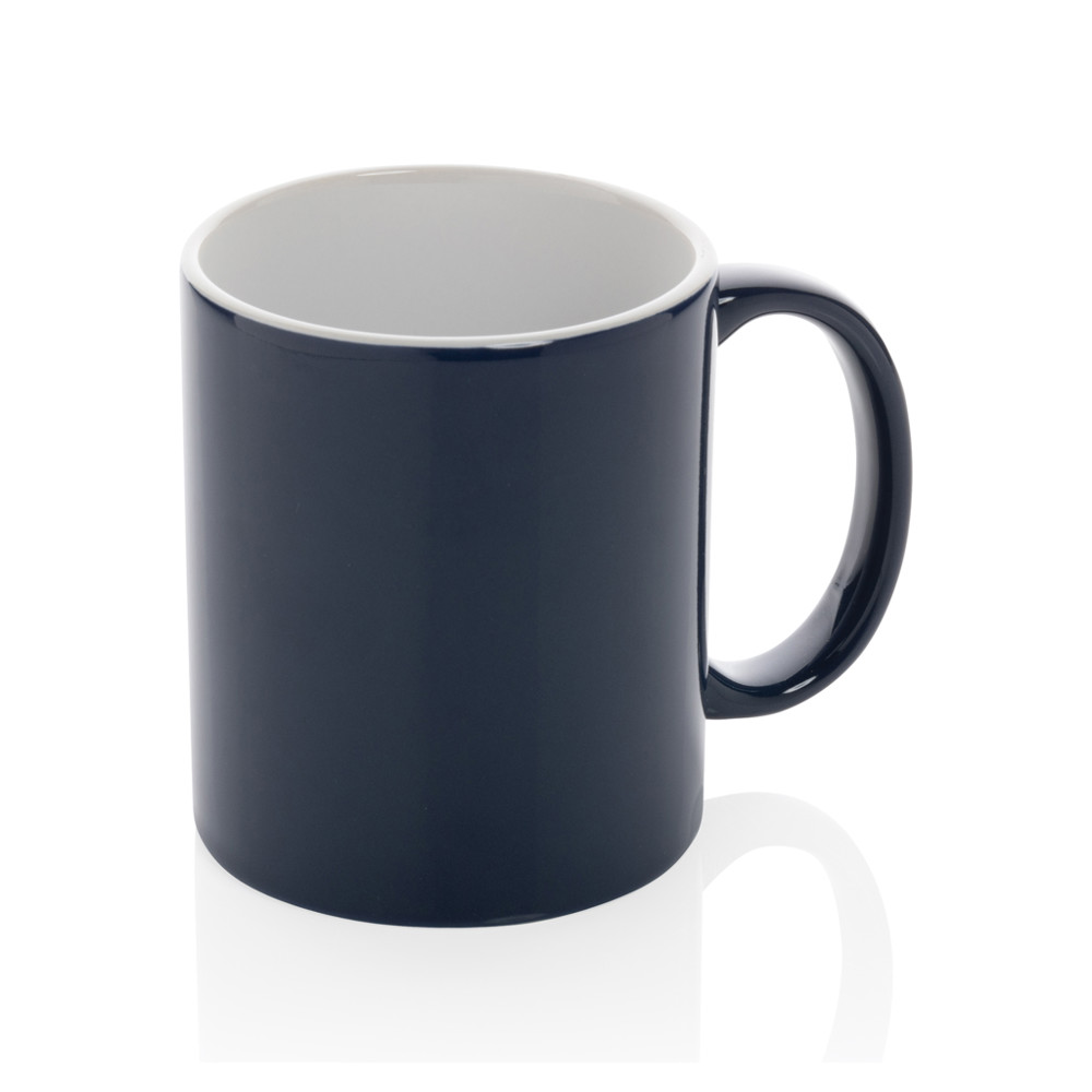 Keramische classic mok 350 ml - donkerblauw (± PMS 19-3940TCX)