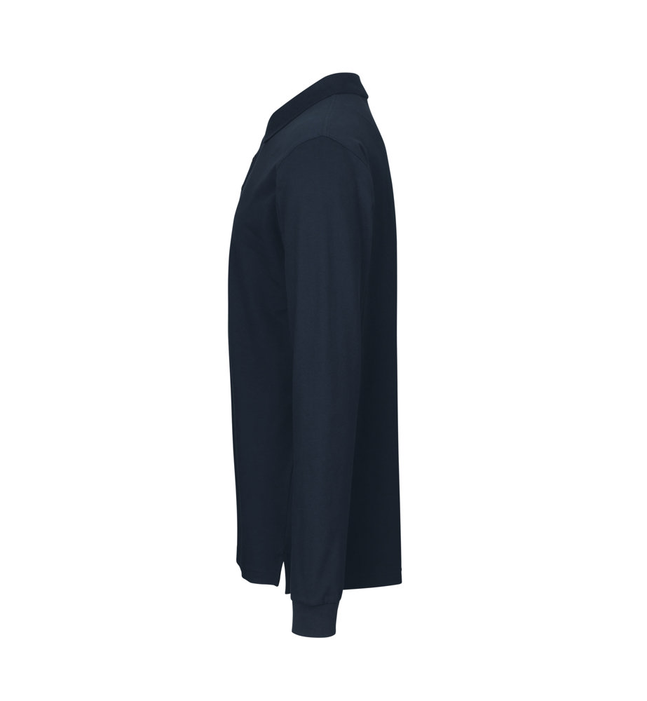 Poloshirt met lange mouw | stretch