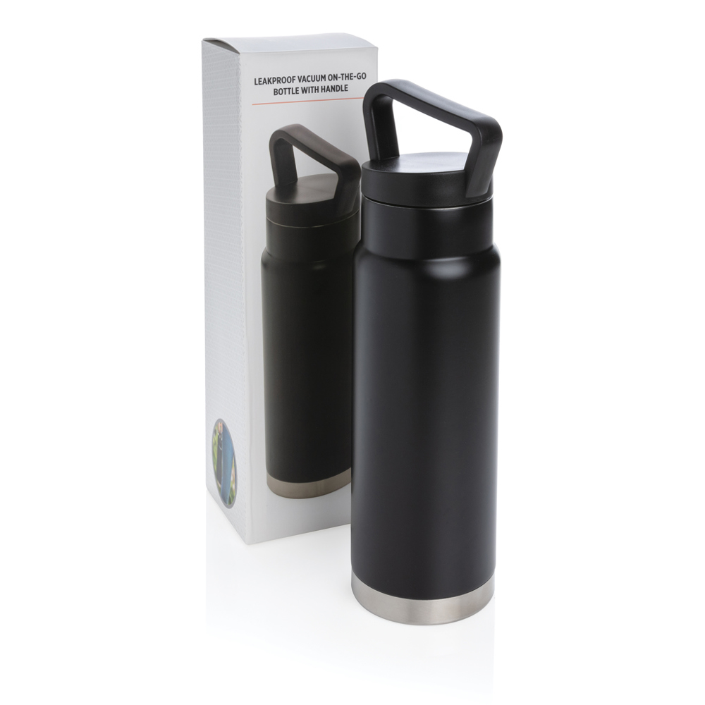 Lekvrije vacuümfles on-the-go met handvat
