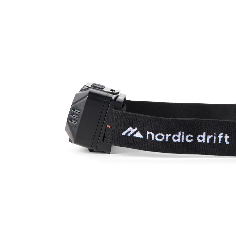 NordicDrift Everest krachtige hoofdlamp met dubbele batterij