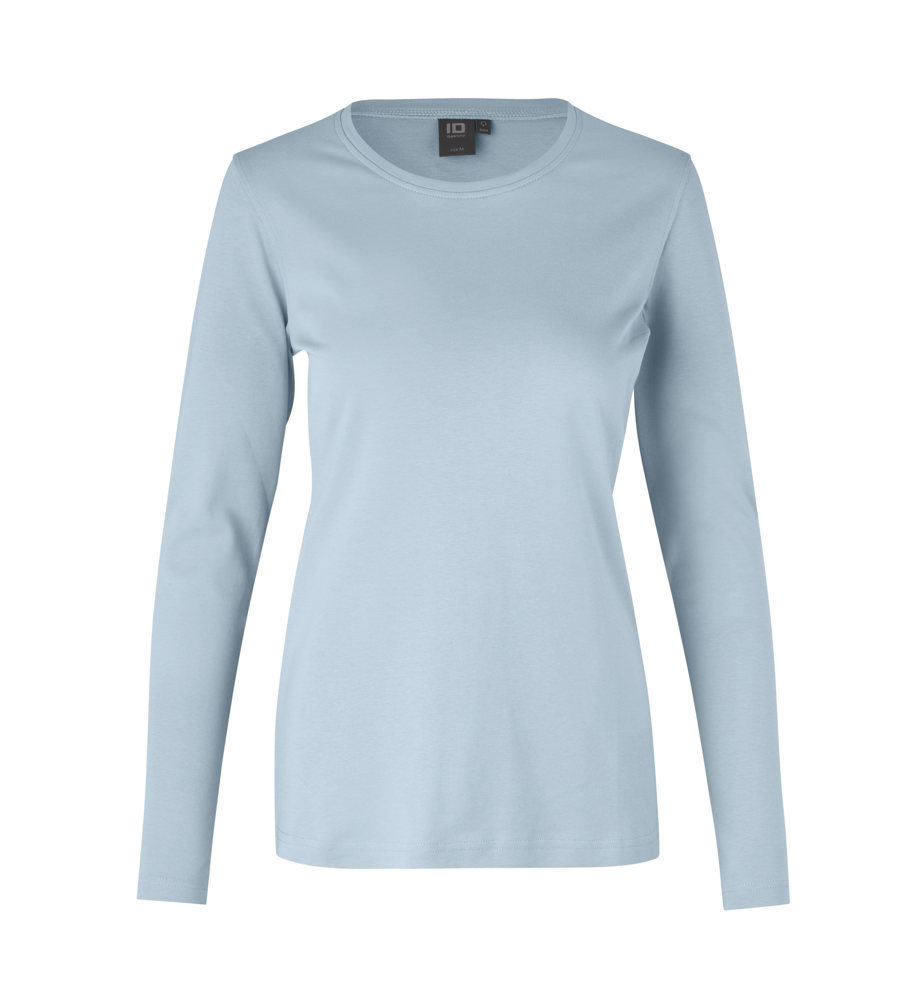 Interlock T-shirt | lange mouw | dames - Lichtblauw (C-700)