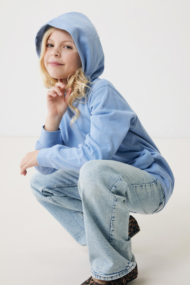 IQONIQ Yengo kids recycled katoen hoodie met steekzakken