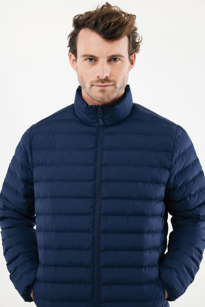 IQONIQ Maiko heren gerecycled polyester jas met voering