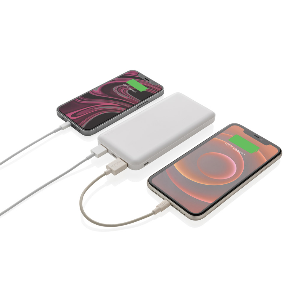 High density 10.000 mAh zakformaat powerbank