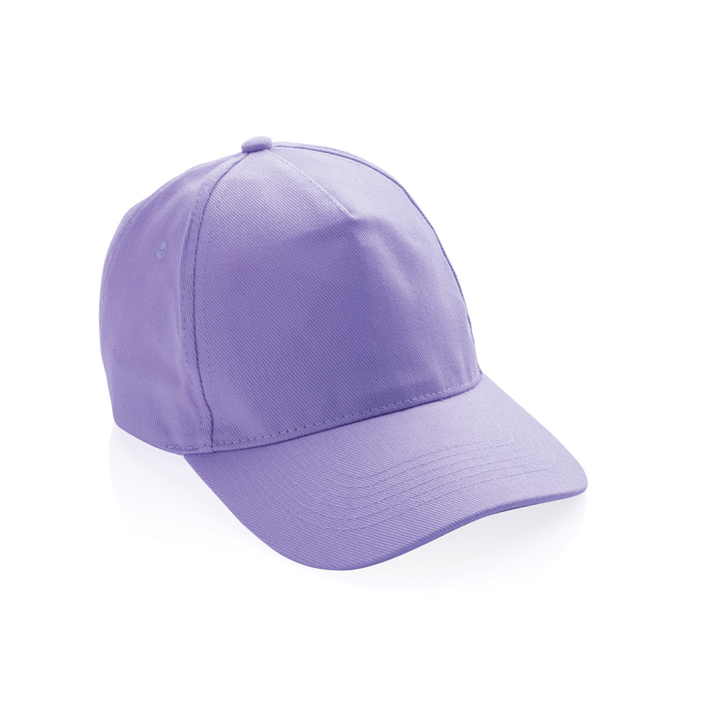 Impact AWARE™ 5 panel 280gr recycled katoenen cap - lavender (± PMS 15-3716TCX)