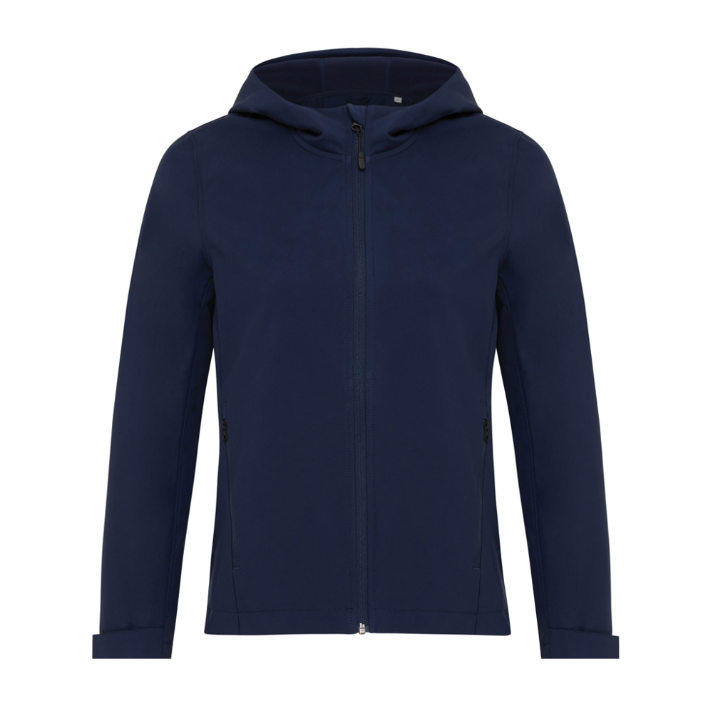 IQONIQ Makalu dames recycled polyester softshell jas - donkerblauw (± PMS 19-3923TCX)
