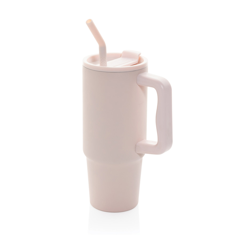 Embrace deluxe RCS recycled RVS drinkbeker 900ml - roze (± PMS Pink 9283C)