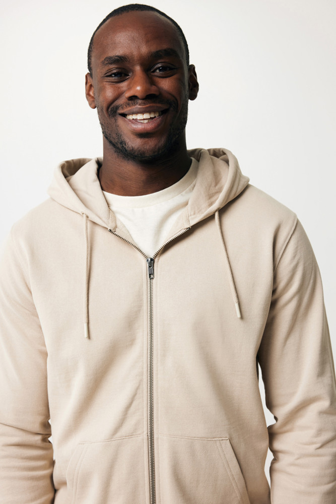 IQONIQ Abisko gerecycled katoen hoodie met rits