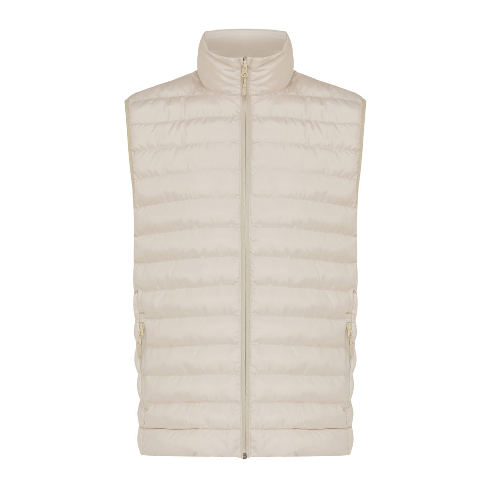 IQONIQ Meru heren gerecycled polyester bodywarmer - beige (± PMS 13-0907 TCX)