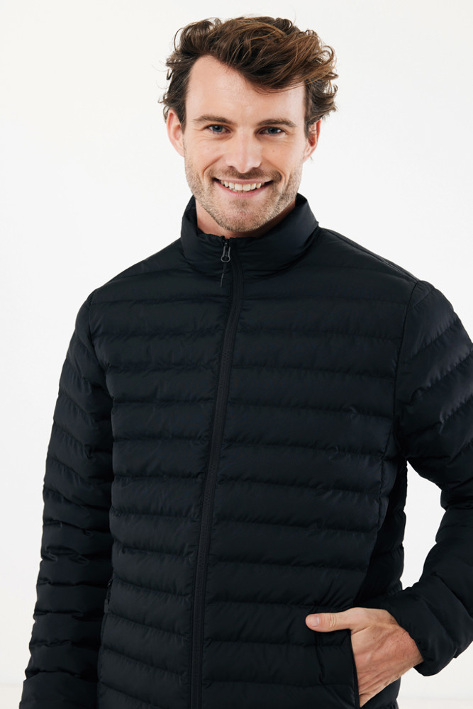 IQONIQ Maiko heren gerecycled polyester jas met voering