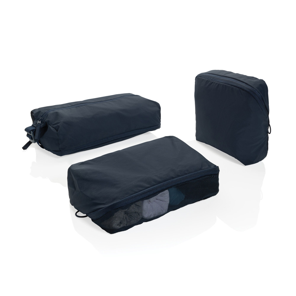 KENTO URBAN RCS gerecyclede nylon packing cube set - donkerblauw (± PMS 539)