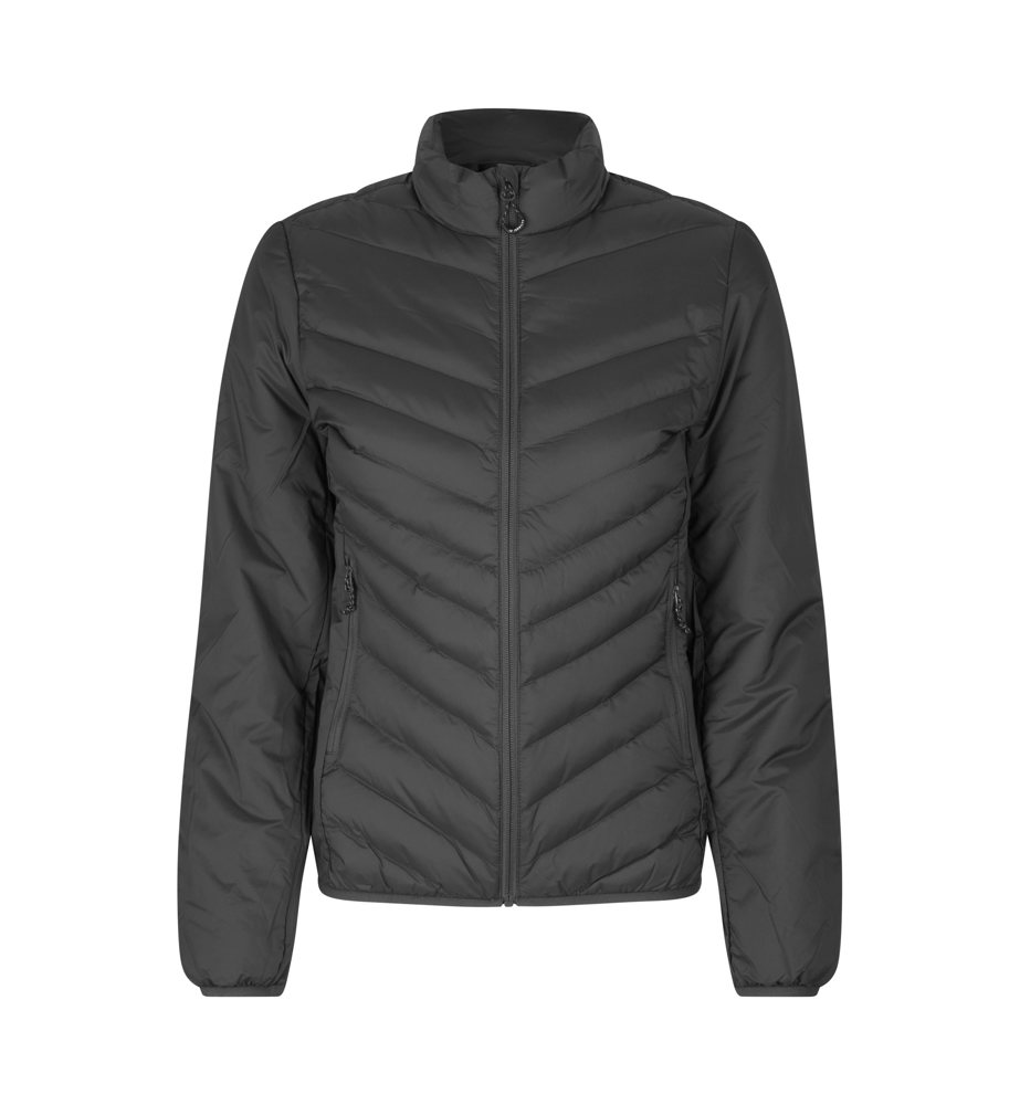 Gewatteerde jas | stretch | dames - Silver grey (C-265)
