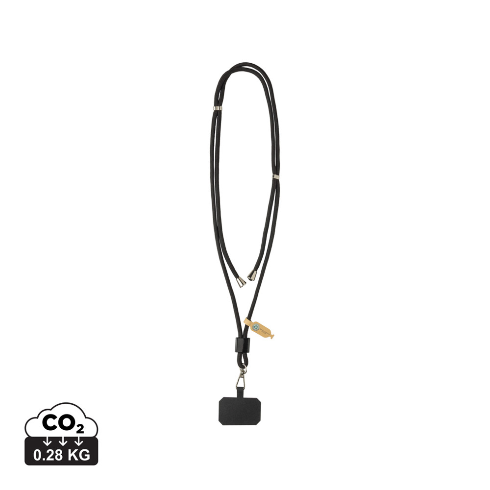 CarryLoop RCS rPET verstelbare lanyard met telefoonhouder
