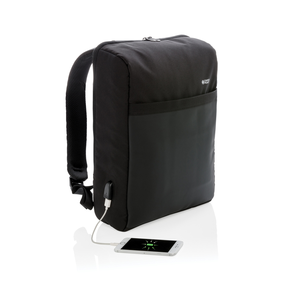 Lima PVC-vrije 15.6" RFID laptop tas