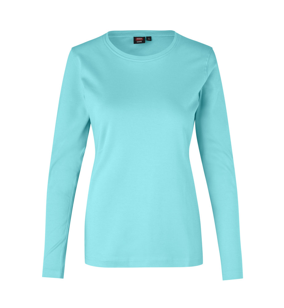 Interlock T-shirt | lange mouw | dames - Mint (C-520)