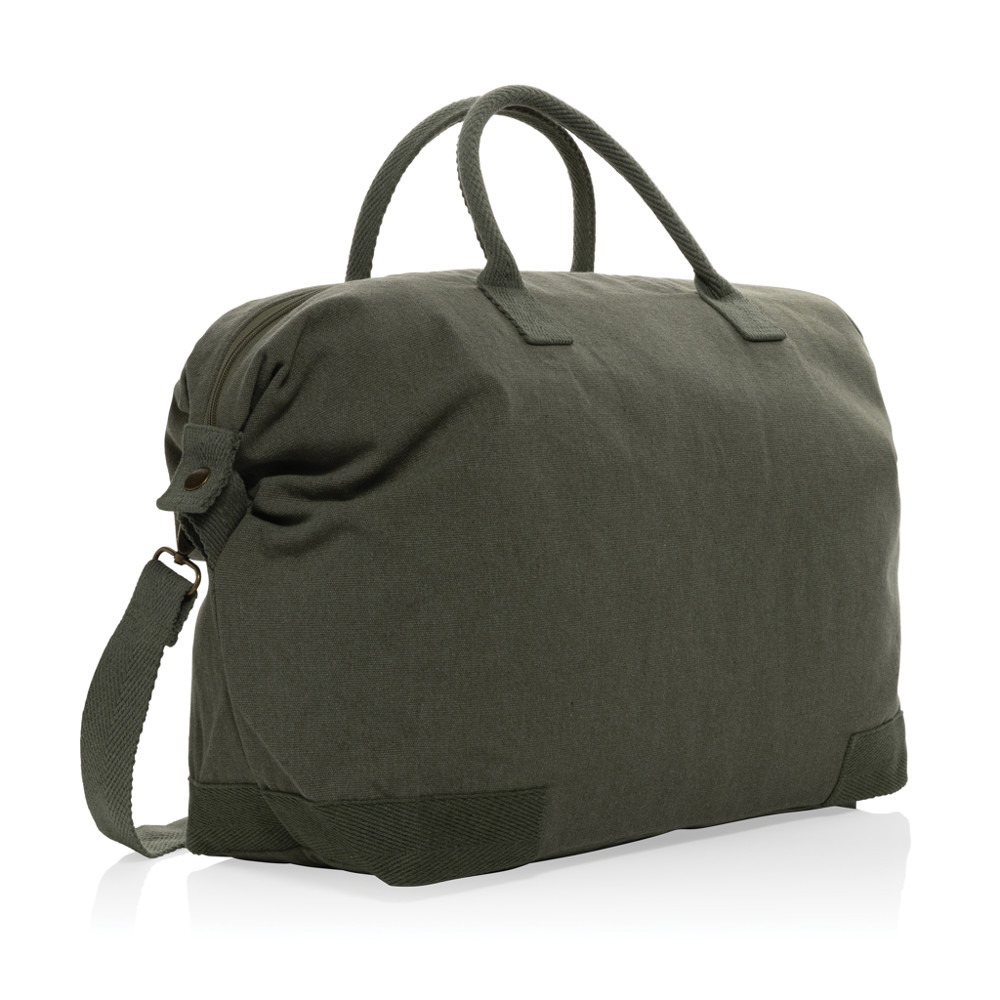 Kezar AWARE™ 500gsm gerecycled canvas deluxe weekendtas - groen (± PMS 17-6206 TCX)