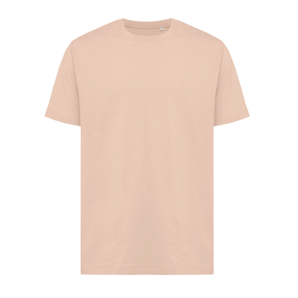IQONIQ Kakadu relaxed gerecycled katoen t-shirt - peach nectar (± PMS 14-1314 TCX)