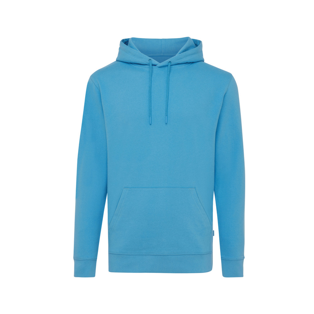 IQONIQ Jasper gerecycled katoen hoodie - tranquil blue (± PMS 17-4139TCX)