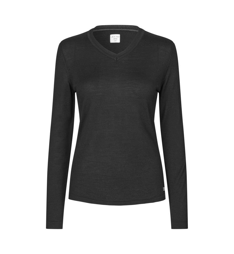 SEVEN SEAS The knit | v-neck | dames - Zwart (C-900)