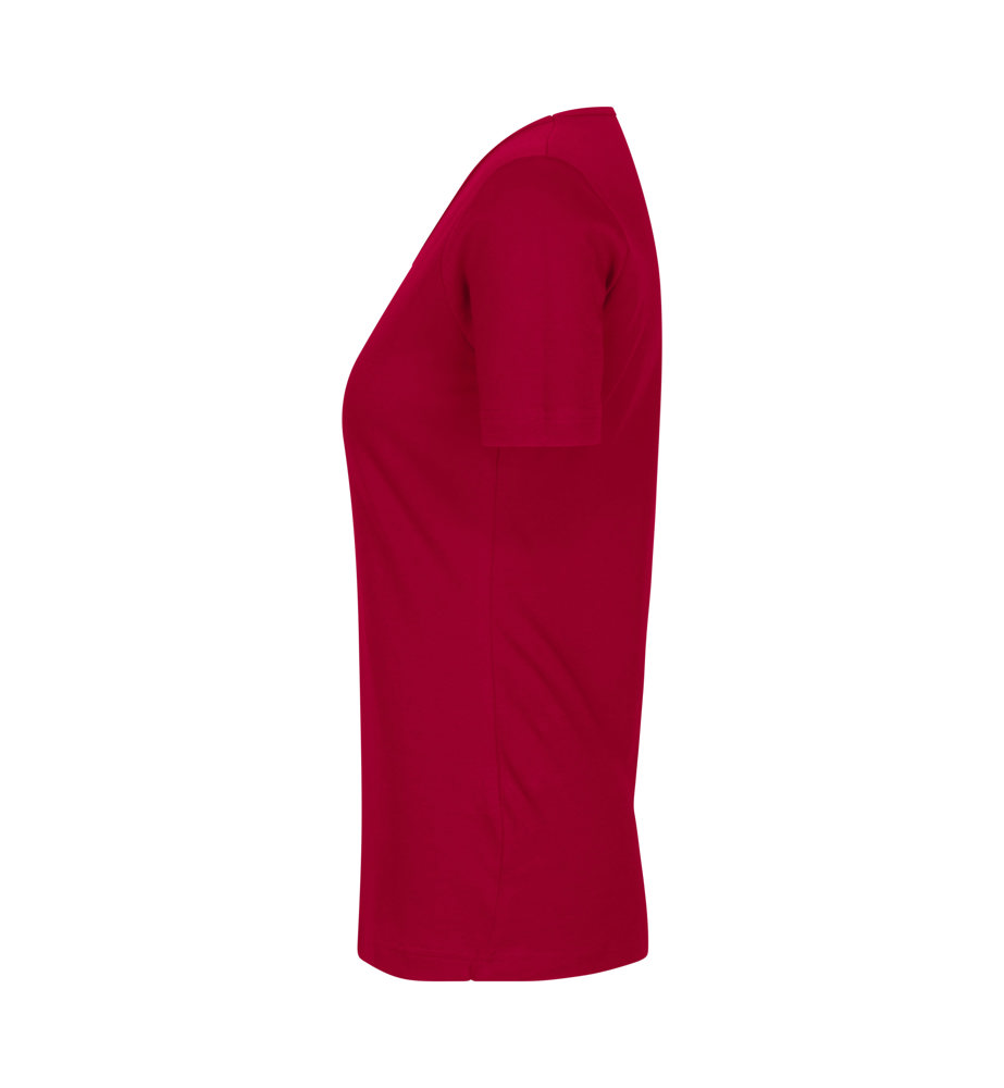 Interlock T-shirt | v-hals | dames