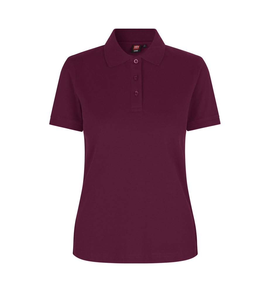 Poloshirt | stretch | dames - Bordeaux (C-345)