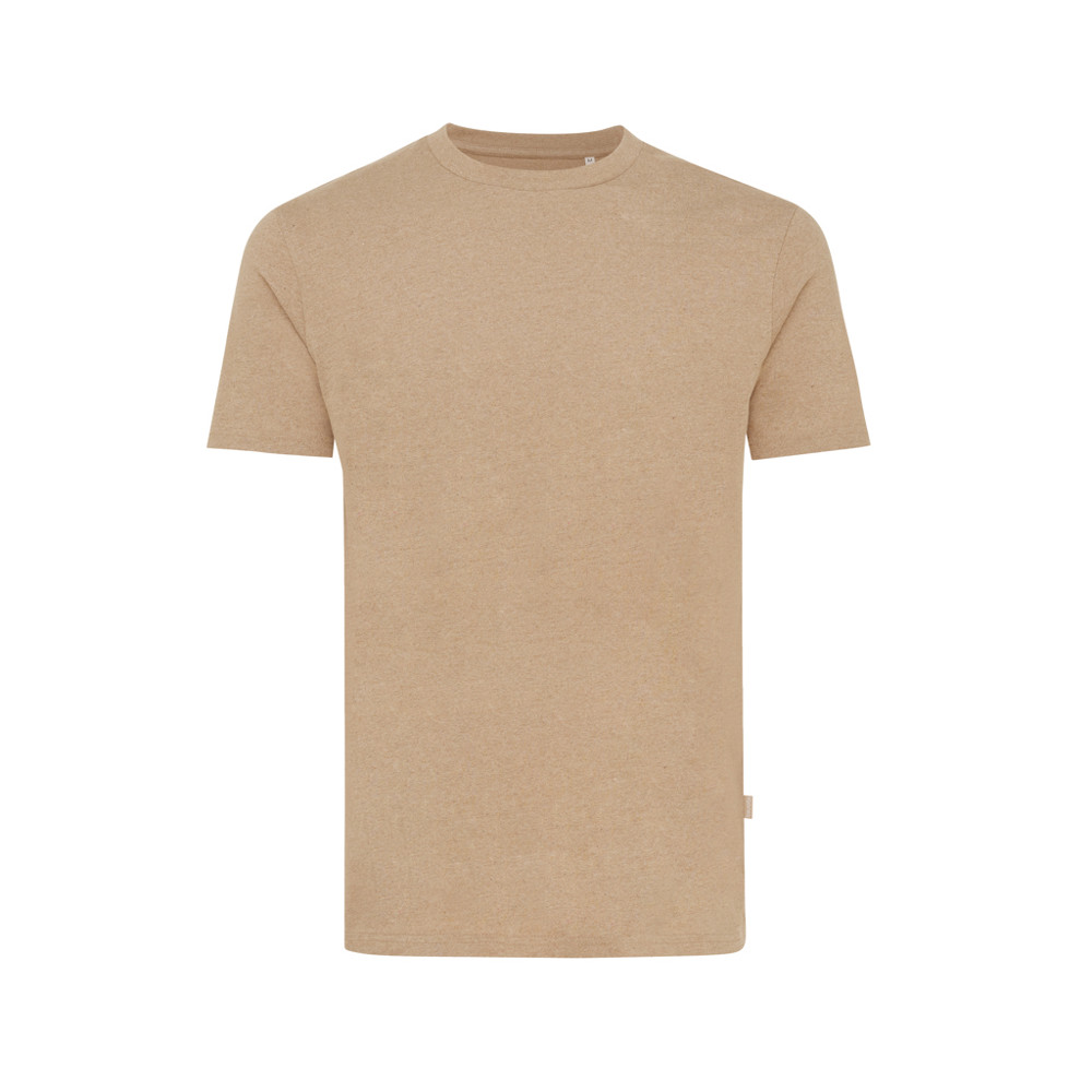 IQONIQ Manuel gerecycled katoen t-shirt ongeverfd - heather brown (± PMS heather brown)