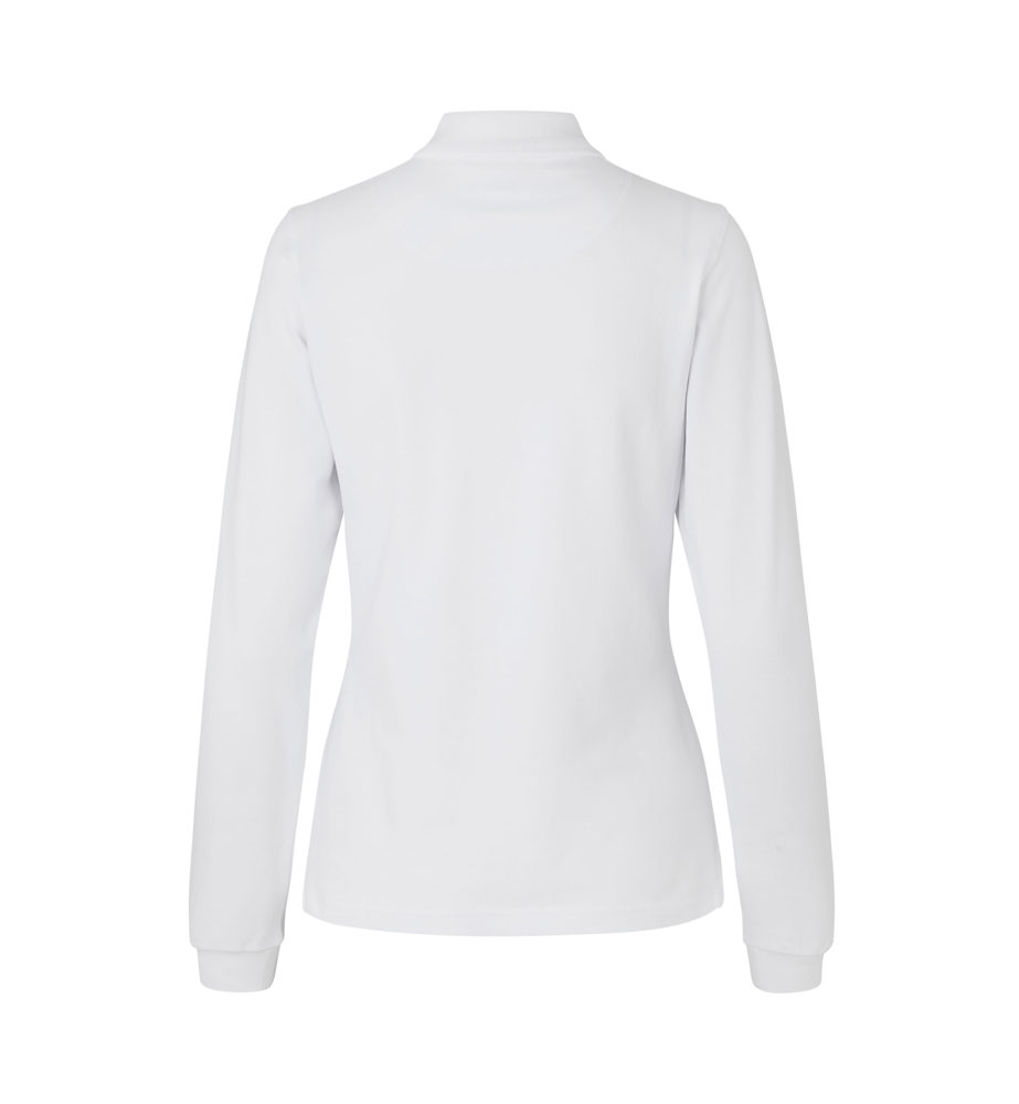 Poloshirt met lange mouw | stretch | dames