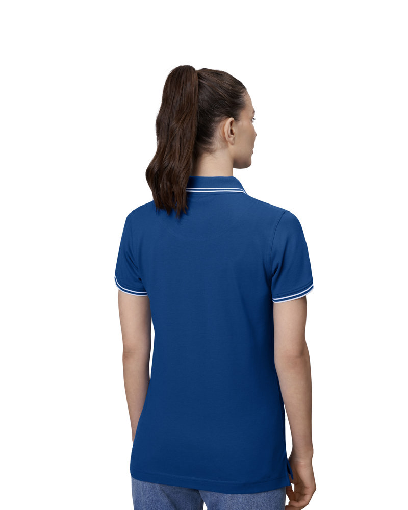 Contrast poloshirt | stretch | dames