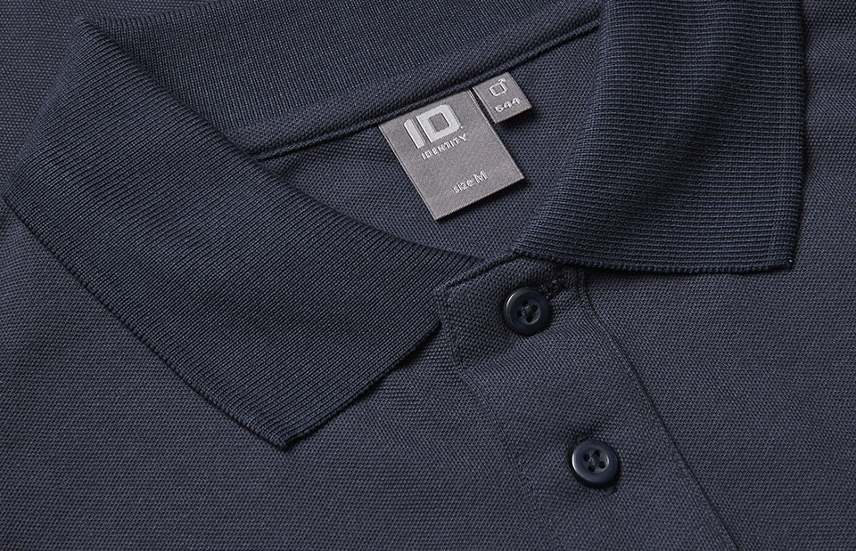 Poloshirt met lange mouw | stretch