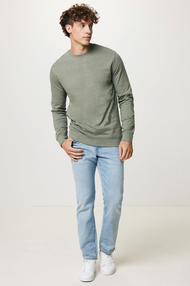 IQONIQ Denali gerecycled katoen sweater ongeverfd
