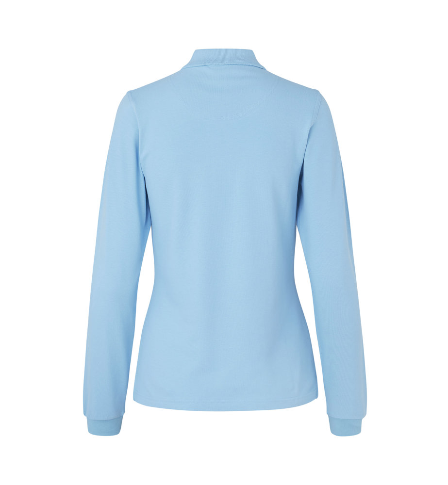 Poloshirt met lange mouw | stretch | dames