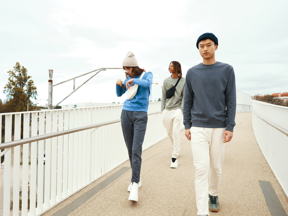 IQONIQ Denali gerecycled katoen sweater ongeverfd