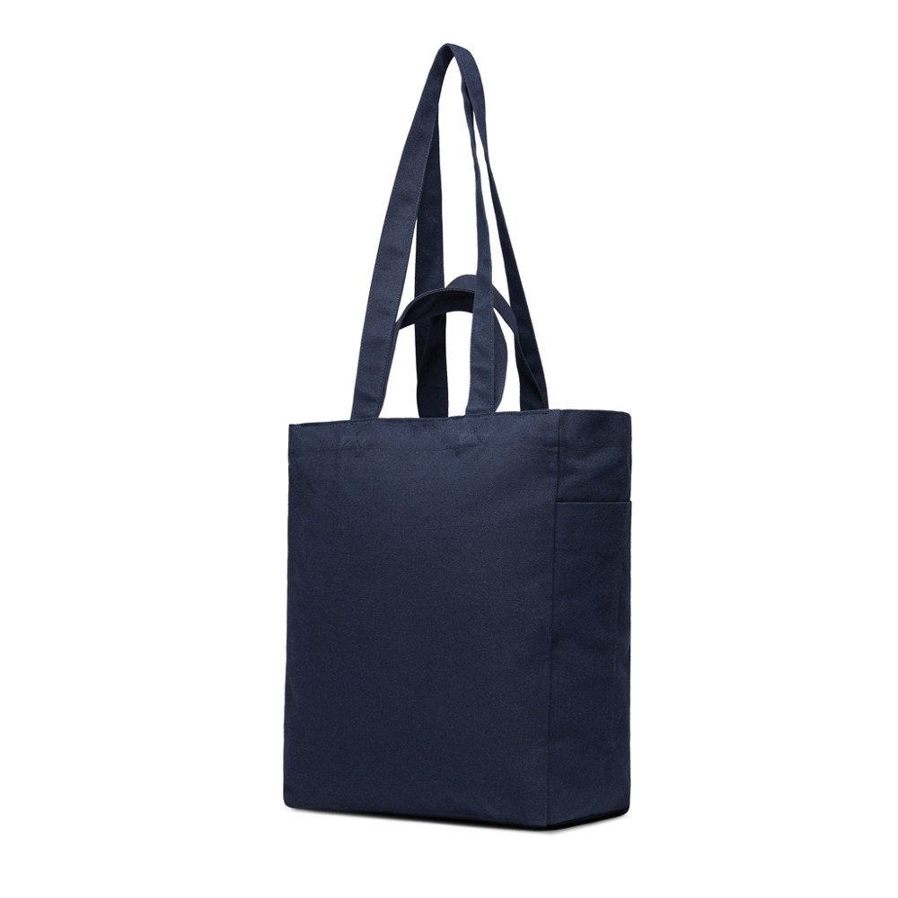 VINGA Hilo AWARE™ gerecycled canvas tas met ritssluiting - donkerblauw (± PMS 19-4010)