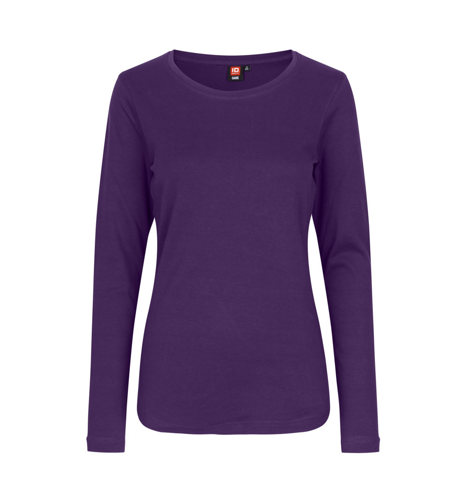 Interlock T-shirt | lange mouw | dames - Paars (C-630)