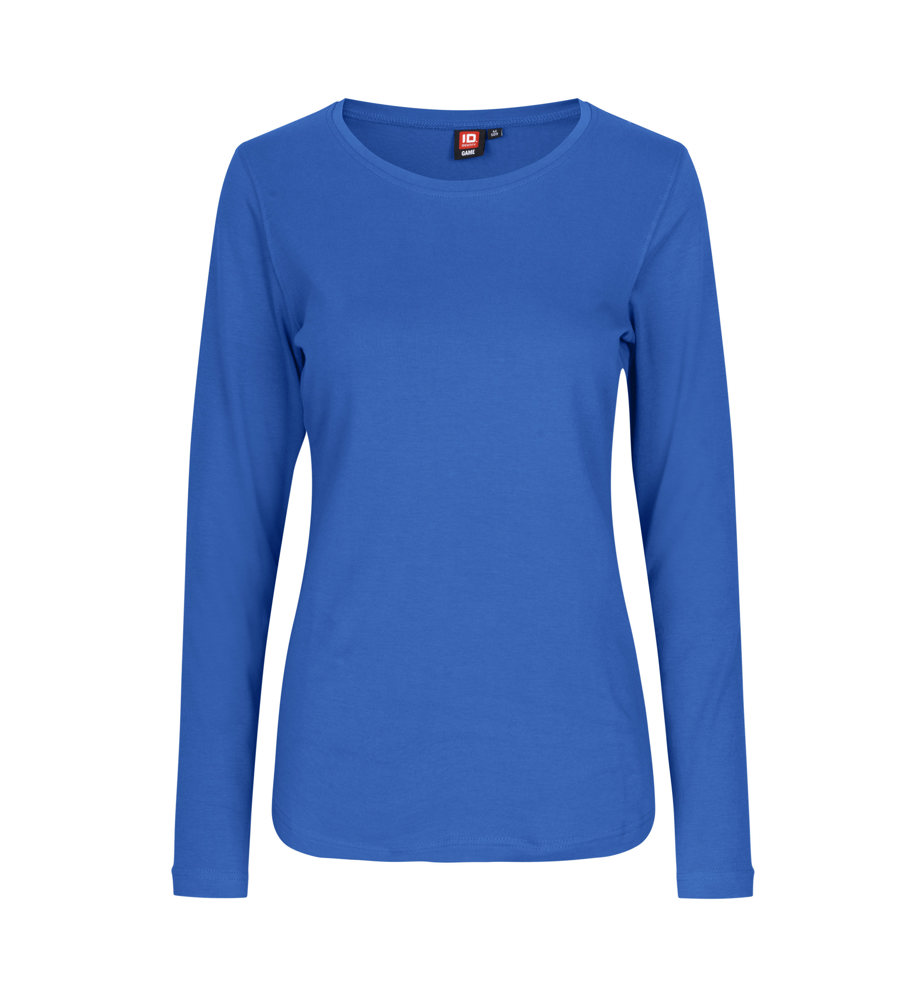 Interlock T-shirt | lange mouw | dames - Azur (C-735)