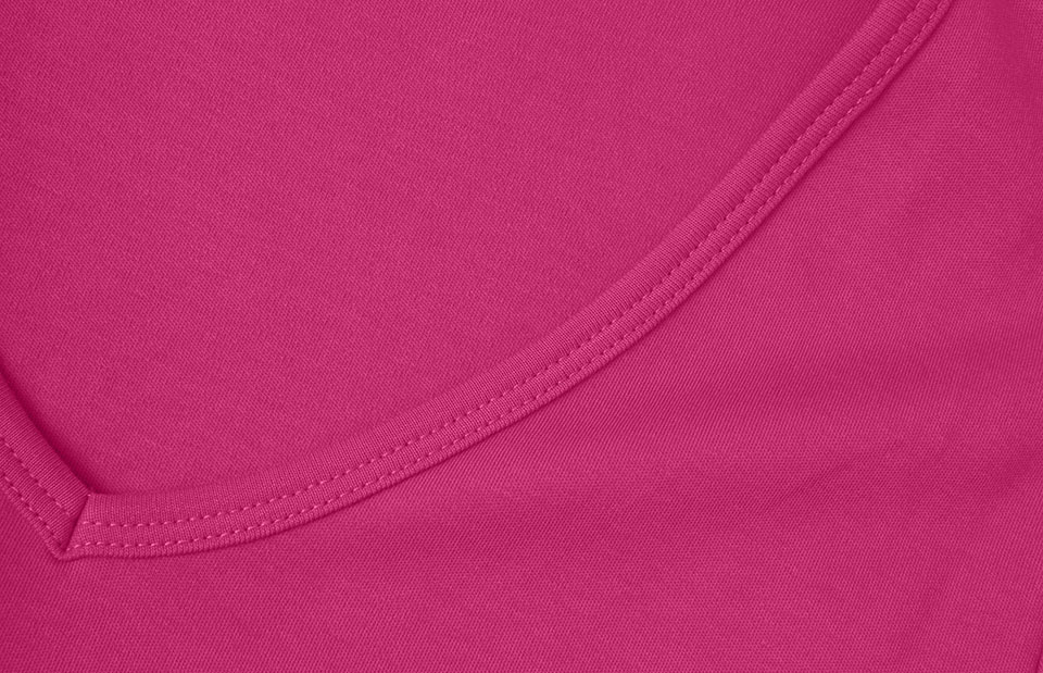 Interlock T-shirt | v-hals | dames