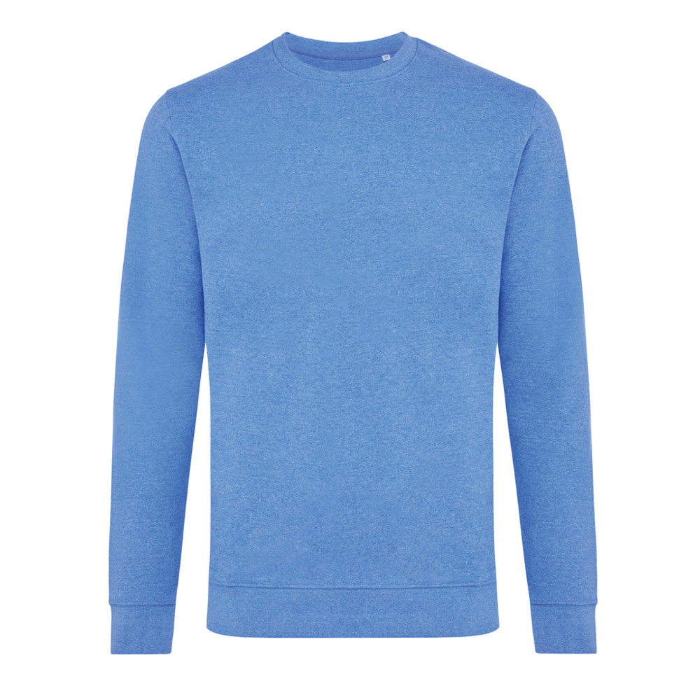 IQONIQ Denali gerecycled katoen sweater ongeverfd - heather blue (± PMS heather blue)