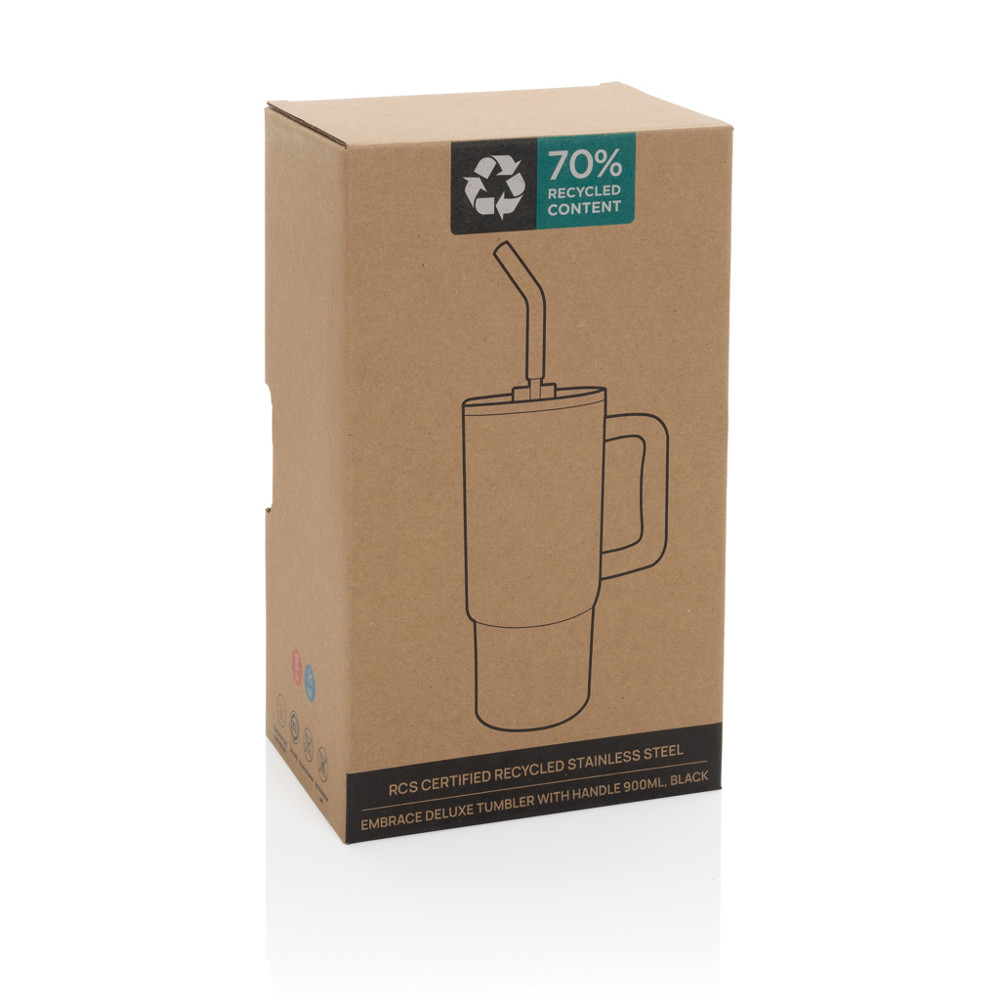 Embrace deluxe RCS recycled RVS drinkbeker 900ml