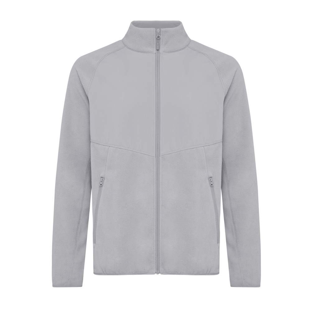 IQONIQ Talung gerecycled polyester fleece jas met rits - storm grey (± PMS 16-3916 TCX)