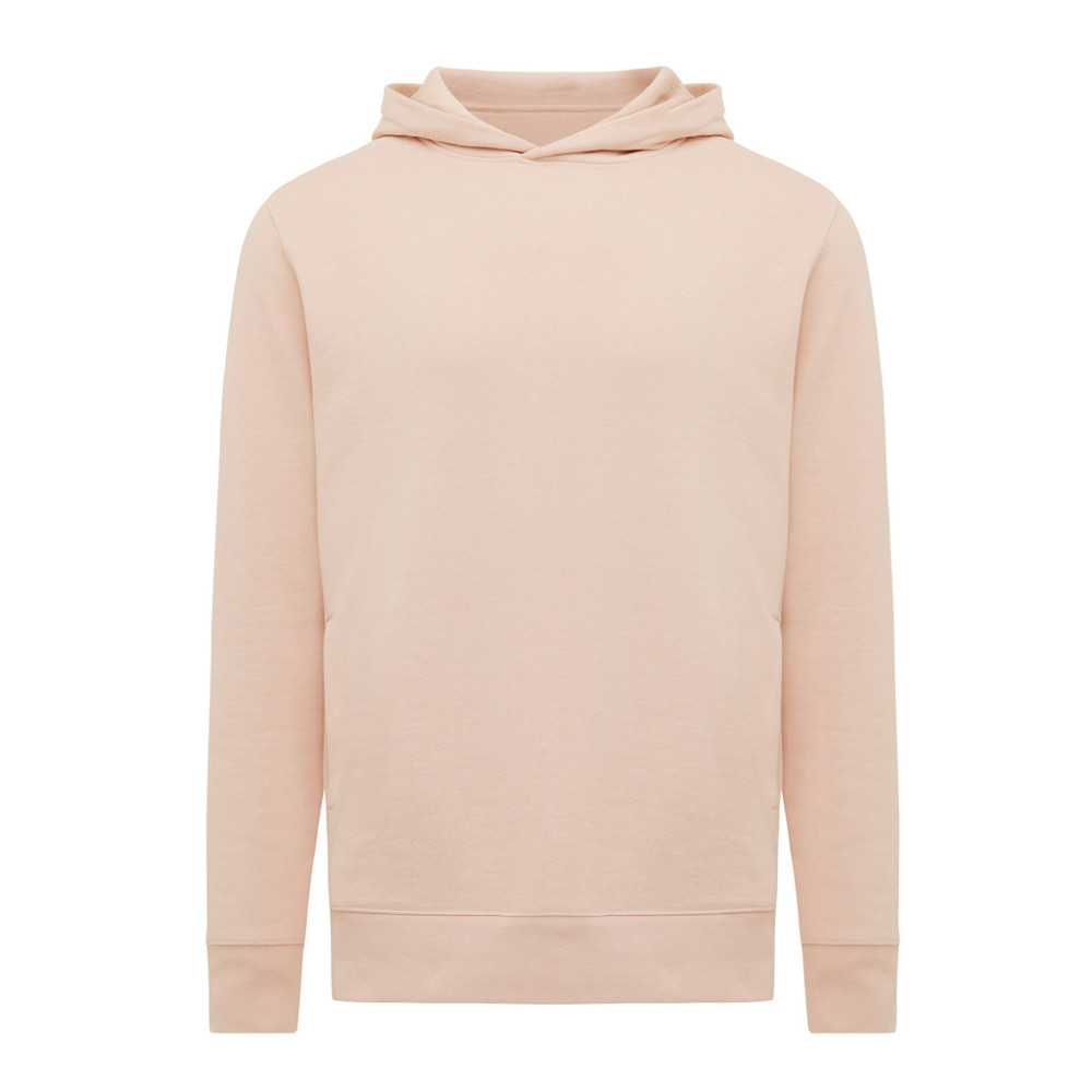IQONIQ Yengo recycled katoen hoodie met steekzakken - peach nectar (± PMS 14-1314 TCX)