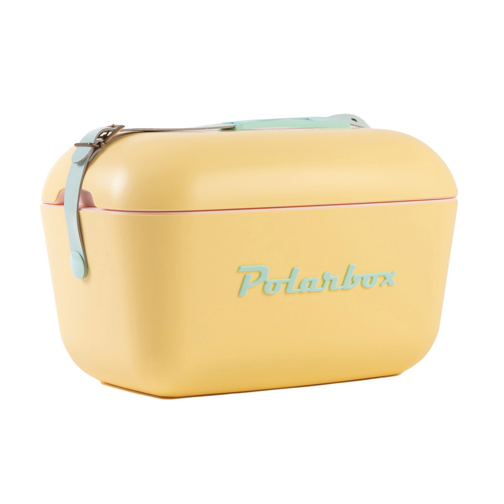 Polarbox Original Large 20L Vintage Coolerbox - geel (± PMS Yellow 0131)