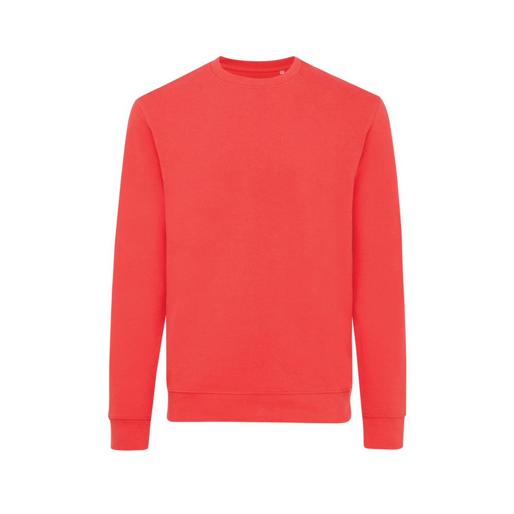 IQONIQ Zion gerecycled katoen sweater - luscious red (± PMS 17-1663TCX)