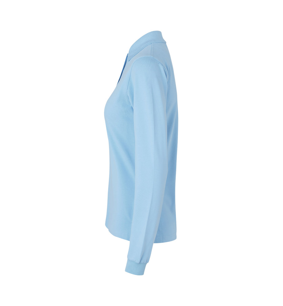 Poloshirt met lange mouw | stretch | dames